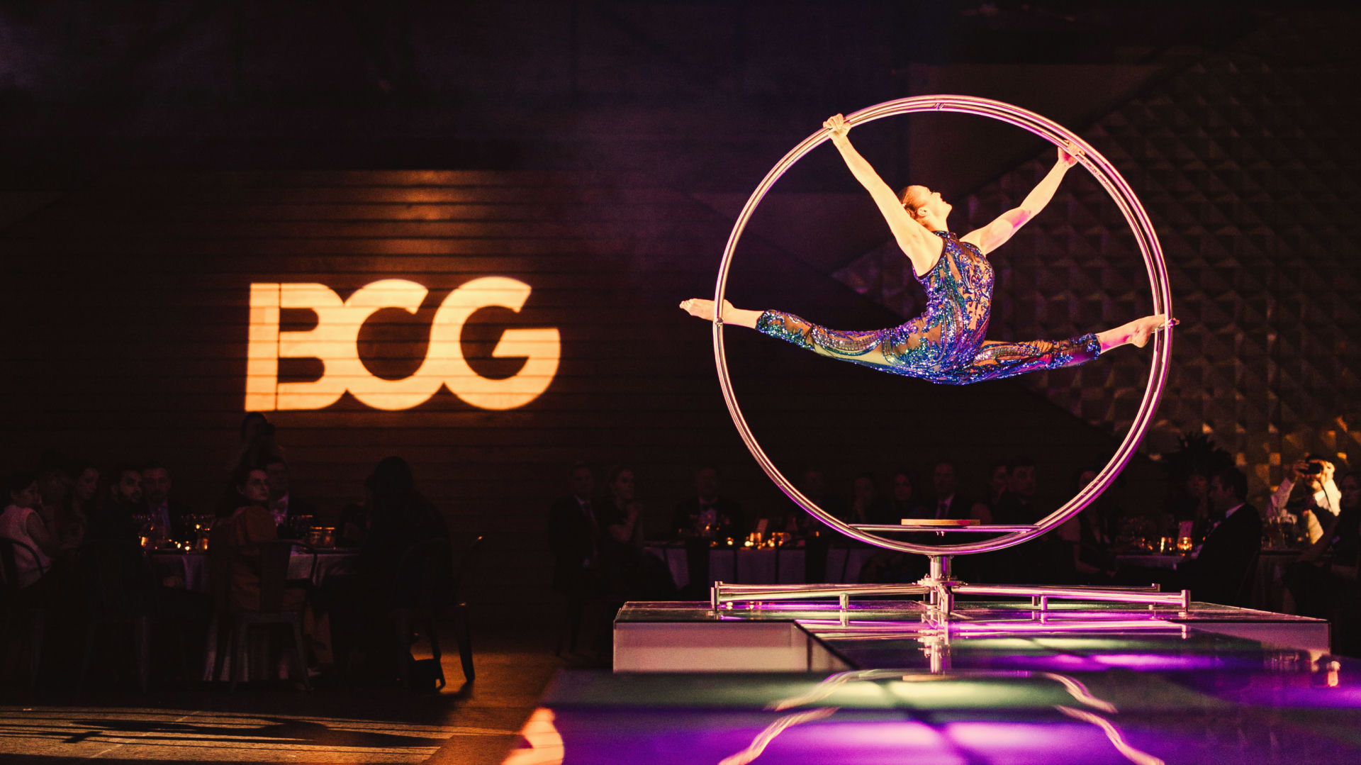 Corporate event with immersive entertainment