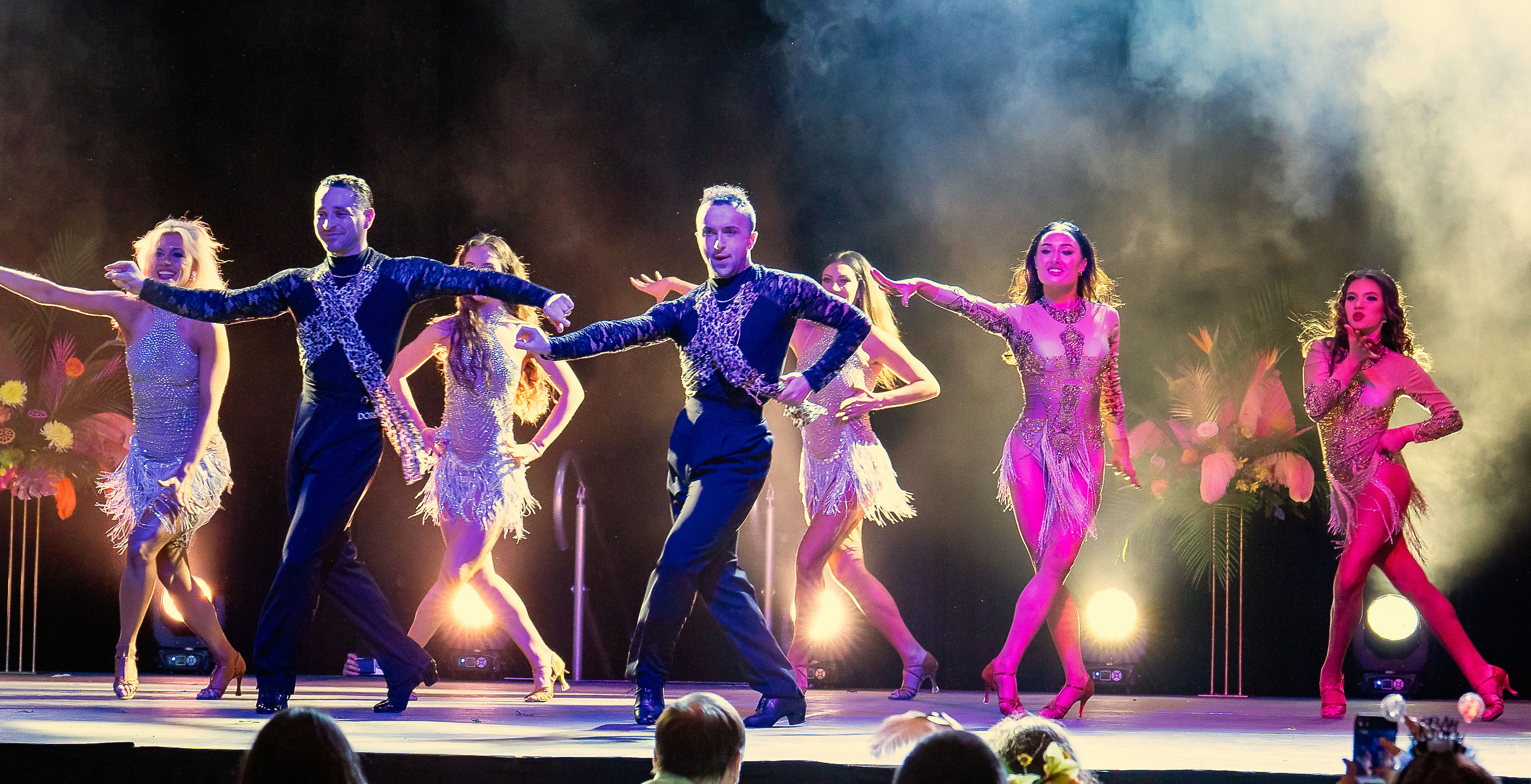 Samba dancers on stage