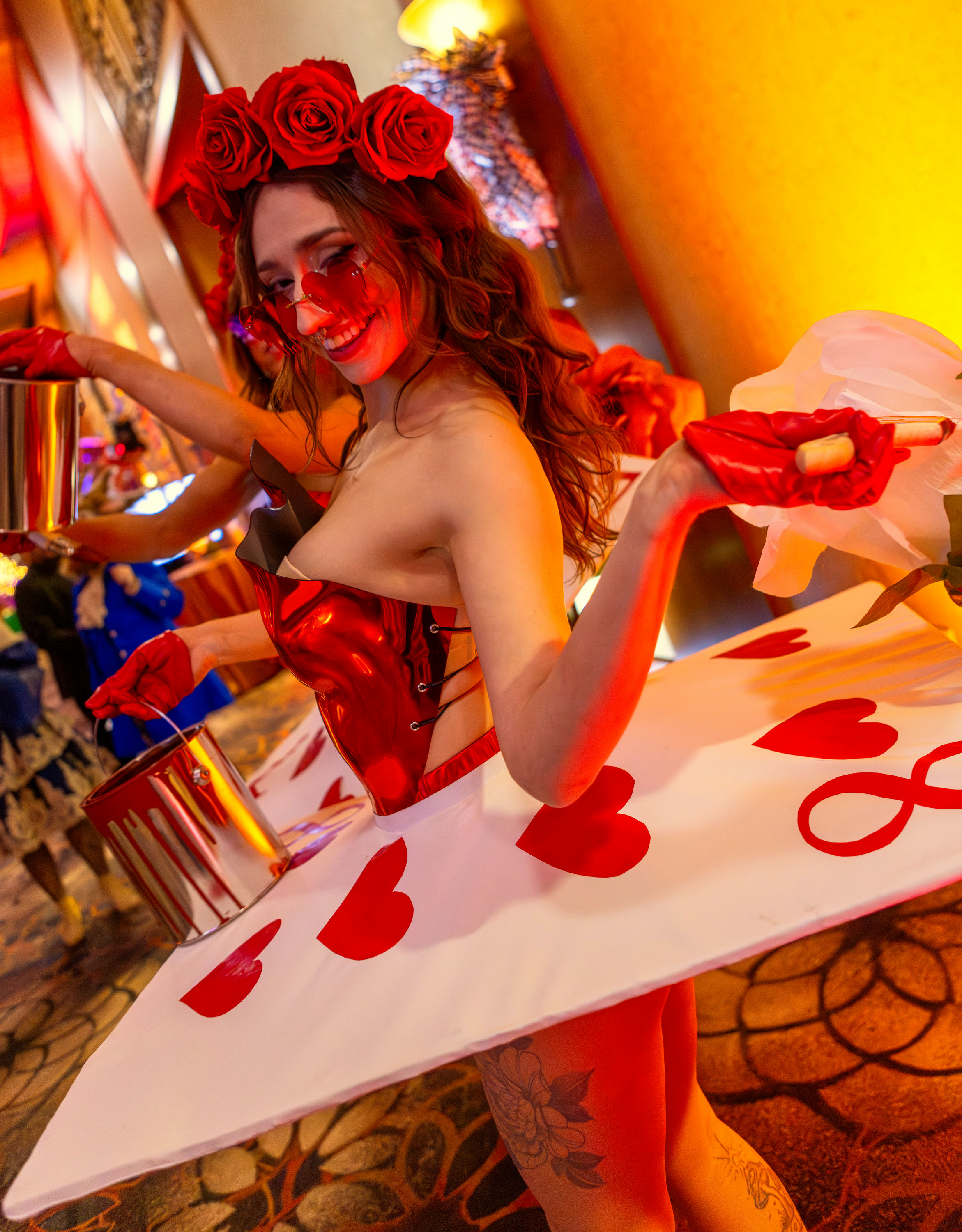 Grand chandelier aerial finale